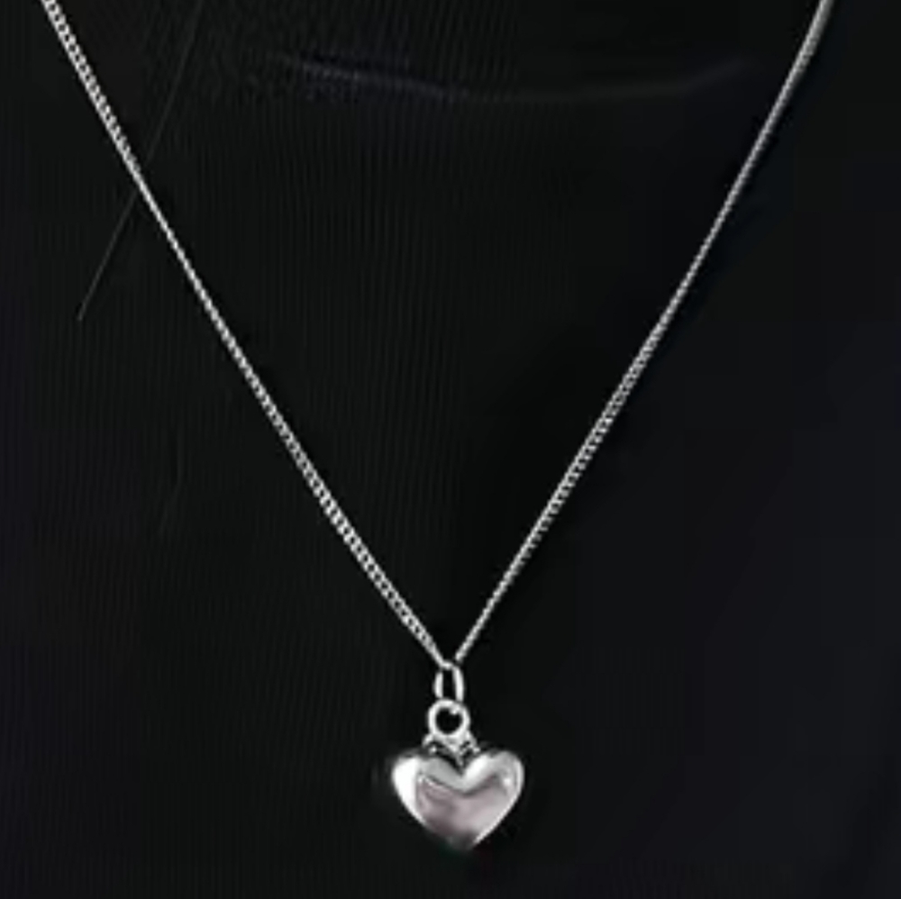 925 sterling silver heart necklace